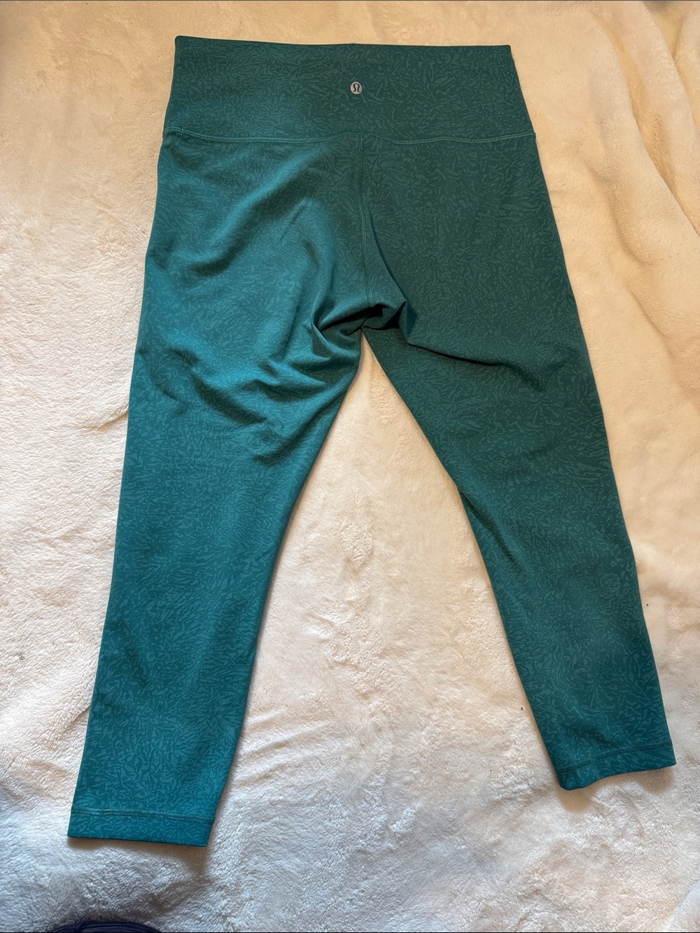 Lululemon Teal High-Waist Leggings 12 -Like New! - Picture 3 of 8